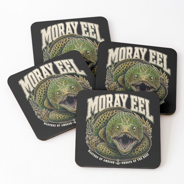 Item preview, Vintage Moray Eel Wildlife Marine Predator Illustration T-Shirt designed and sold by Uglyandcute.