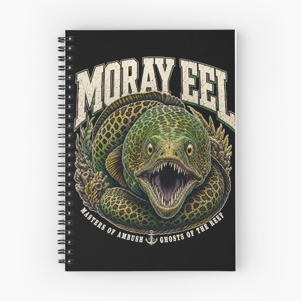 Item preview, Vintage Moray Eel Wildlife Marine Predator Illustration T-Shirt designed and sold by Uglyandcute.