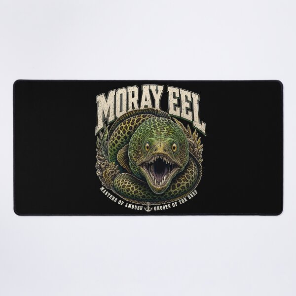 Item preview, Vintage Moray Eel Wildlife Marine Predator Illustration T-Shirt designed and sold by Uglyandcute.