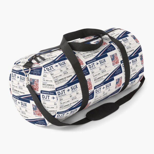 Item preview, ✈️ DJT → SUX Boarding Pass - LAST CALL FOR DEMOCRACY COLLECTION ✈️ - Passenger Reclaiming My Country designed and sold by WheelieGdArt.