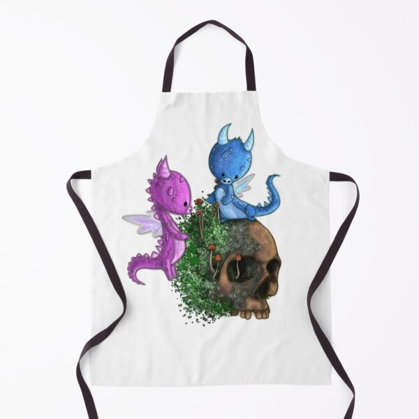 Item preview, Baby dragons discovering a skull designed and sold by A-Bee-444.