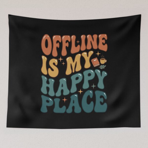 Item preview, Offline Is My Happy Place designed and sold by Devano06.