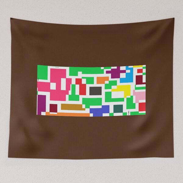 Item preview, Urban Labyrinth – Colourful Geometric Maze Wall Art designed and sold by FavouredStudio.
