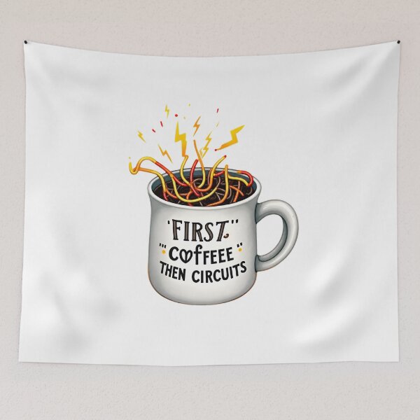 Item preview, Funny Electrician Coffee Mug, Caffeinated Sparky Design, Best Electrician Gift designed and sold by Flownow.