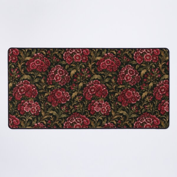 Item preview, Sweet William Vintage Tapestry Dark Seamless Pattern designed and sold by Inkworksbyshery.