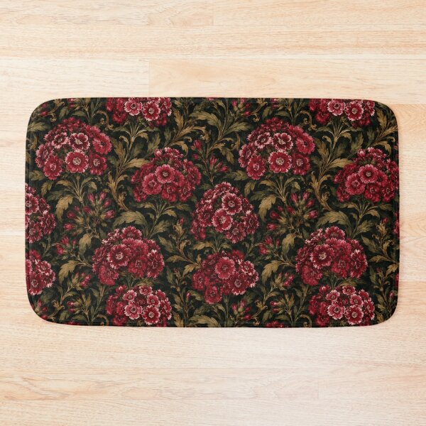 Item preview, Sweet William Vintage Tapestry Dark Seamless Pattern designed and sold by Inkworksbyshery.