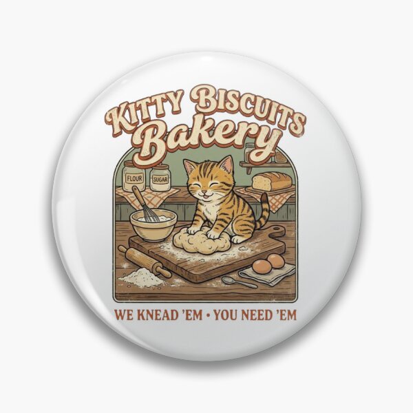 Item preview, Funny Cat Bakery | Kitty Biscuits Tee | Sourdough Cat | Cat Lover Gift | Cute Bakery designed and sold by DesiredPurpose.