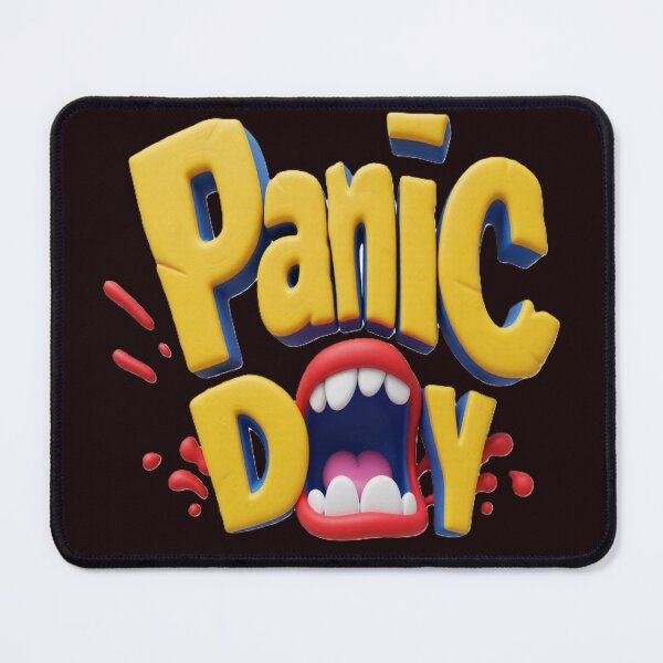 Item preview, panic day scream colorful typographic scream design designed and sold by SmashingDeals.