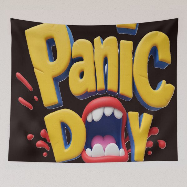 Item preview, panic day scream colorful typographic scream design designed and sold by SmashingDeals.