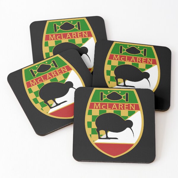 Item preview, Shield Crest For McLaren Featuring A Silhouette Kiwi designed and sold by HighkeyStoked.
