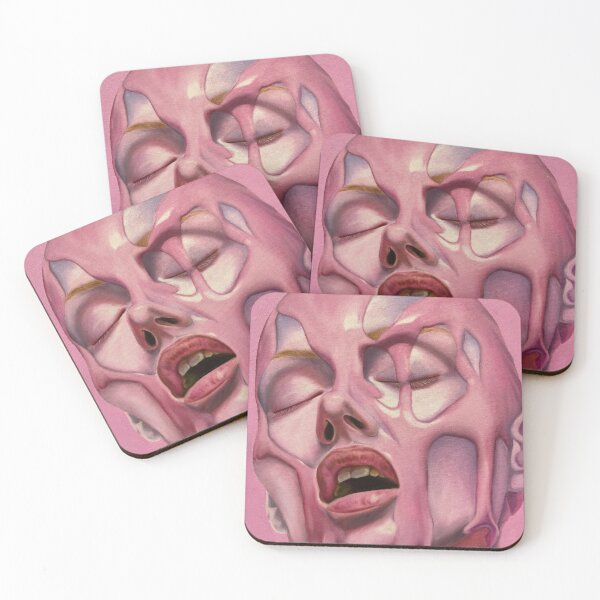 Item preview, Realistic portrait dripping pink liquid designed and sold by Suhhel.