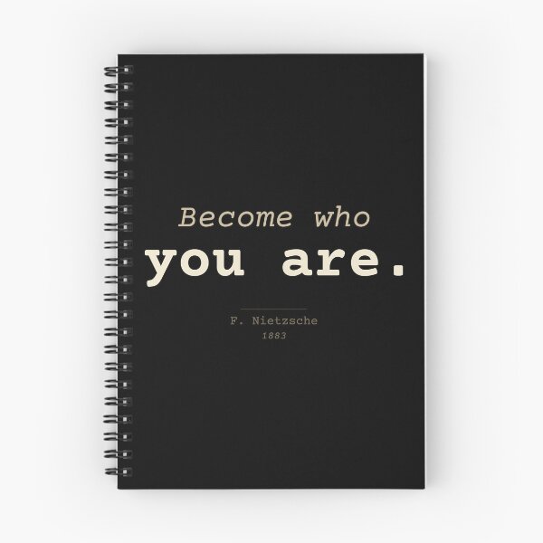 Item preview, Become who you are. Nietzsche, minimalist, dark, English designed and sold by Will-to-Power.