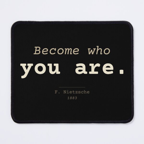 Item preview, Become who you are. Nietzsche, minimalist, dark, English designed and sold by Will-to-Power.