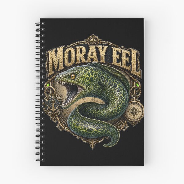 Item preview, Vintage Moray Eel Marine Wildlife Explorer T-Shirt Design designed and sold by Uglyandcute.