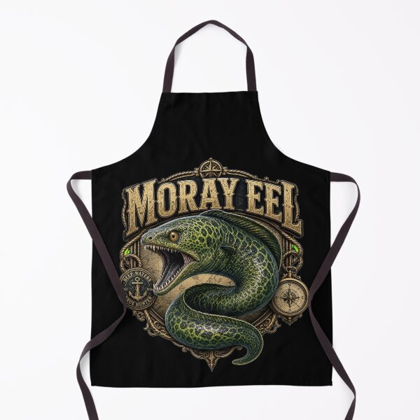 Item preview, Vintage Moray Eel Marine Wildlife Explorer T-Shirt Design designed and sold by Uglyandcute.