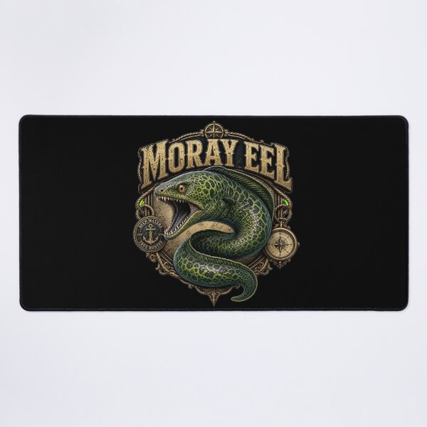 Item preview, Vintage Moray Eel Marine Wildlife Explorer T-Shirt Design designed and sold by Uglyandcute.
