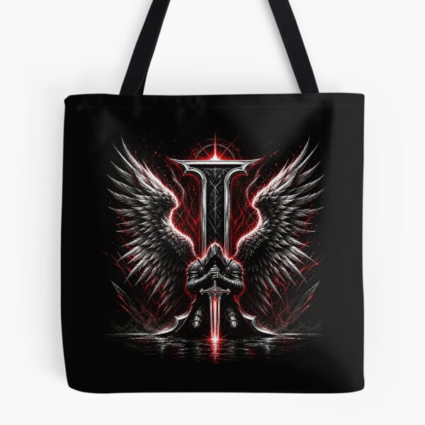 Item preview, Crimson Oath Sentinel Letter I designed and sold by BlissBlvdShop.