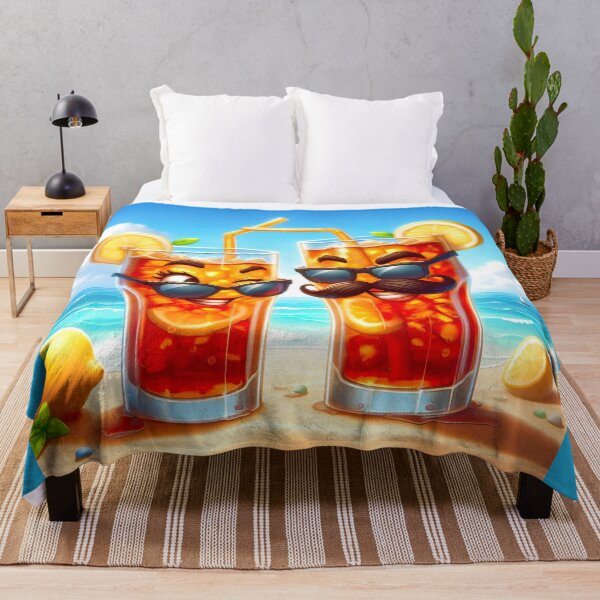 Item preview, Glasses of Iced Tea Flirting on the Beach designed and sold by CarolM.