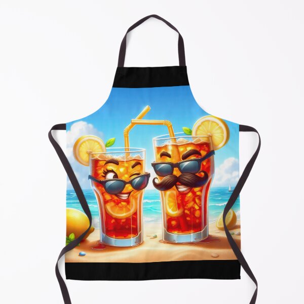 Item preview, Glasses of Iced Tea Flirting on the Beach designed and sold by CarolM.
