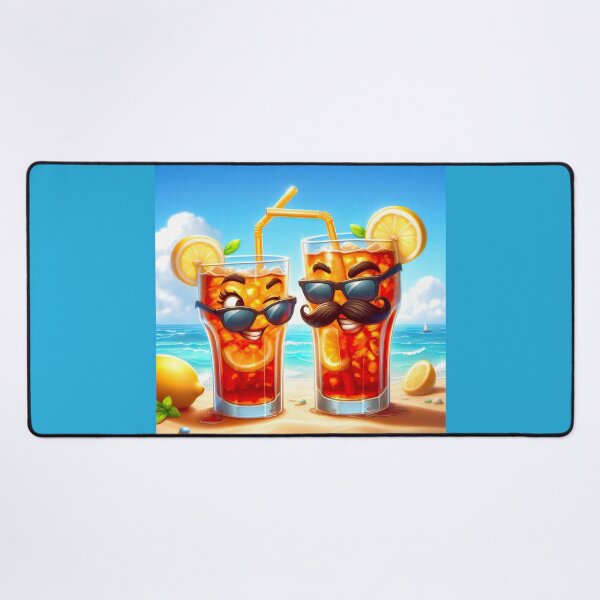 Item preview, Glasses of Iced Tea Flirting on the Beach designed and sold by CarolM.