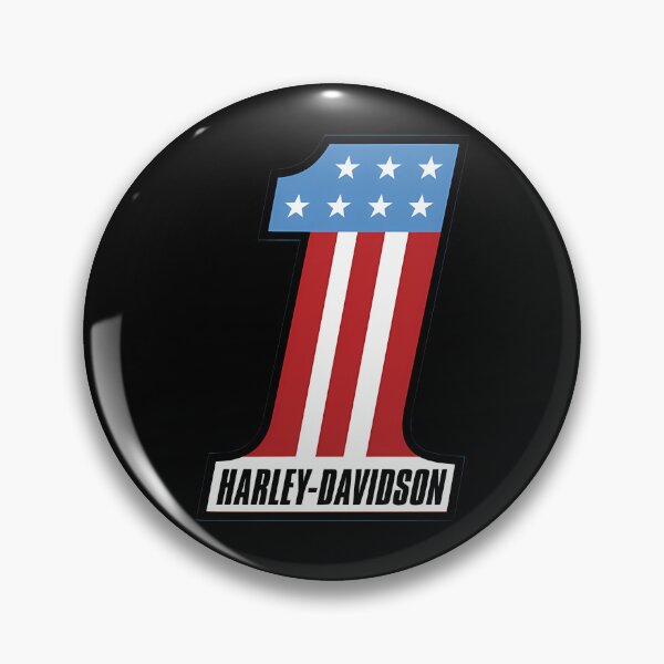 Item preview, Shaped Emblem For Harley-Davidson Featuring White Stars designed and sold by HighkeyStoked.