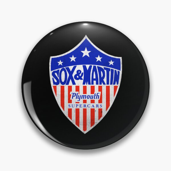Item preview, Patriotic Shield Badge For Sox And Martin Plymouth Supercars designed and sold by HighkeyStoked.