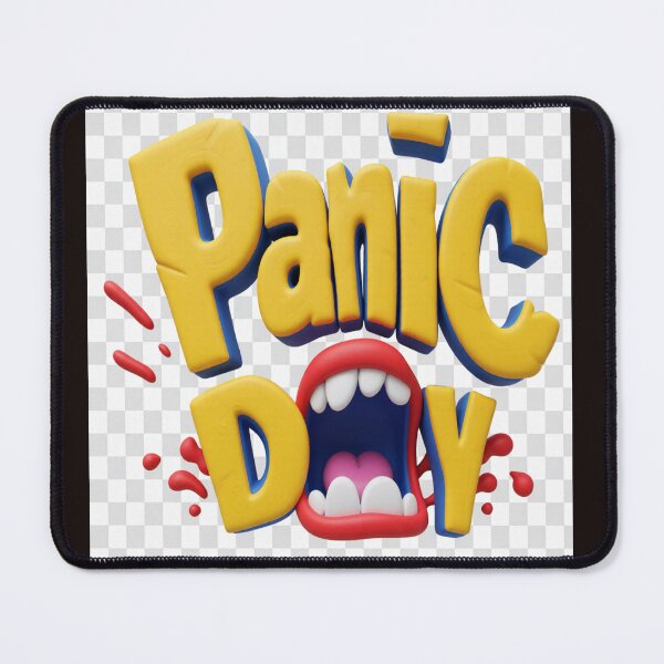 Item preview, panic day scream colorful typographic funny design designed and sold by SmashingDeals.