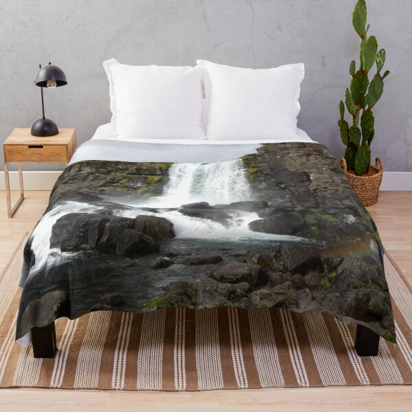 Item preview, Öxarárfoss Waterfall – Þingvellir National Park Iceland Landscape Photography designed and sold by shorethings.