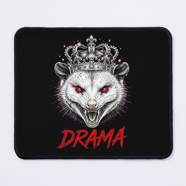 Item preview, DRAMA Feral Opossum Queen | I AM THE DRAMA Shirt | Villain Era Possum Crown designed and sold by HealingEraInk.