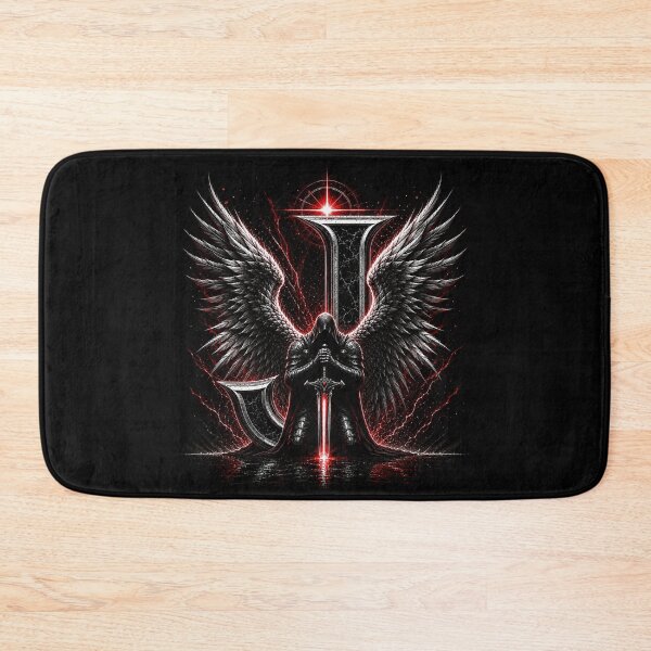 Item preview, Crimson Oath Sentinel Letter J designed and sold by BlissBlvdShop.
