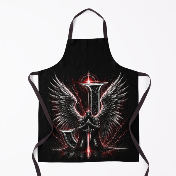 Item preview, Crimson Oath Sentinel Letter J designed and sold by BlissBlvdShop.