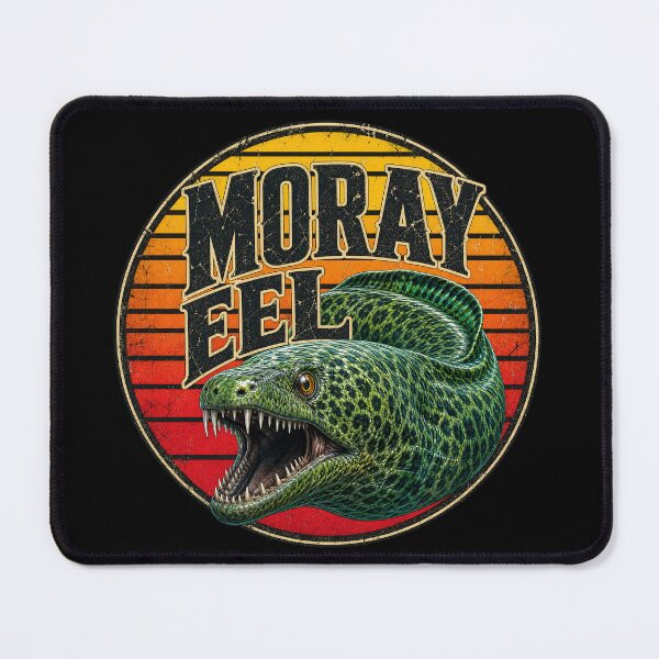 Item preview, Retro Sunset Moray Eel Vintage Ocean Graphic Shirt designed and sold by Uglyandcute.
