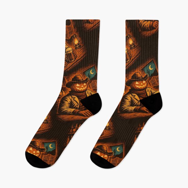 Item preview, Headless Horseman's Western Saloon – Retro Desert Night Art designed and sold by TheHorsemanRidesAgain.