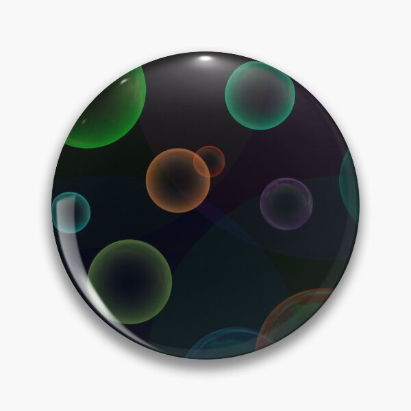 Item preview, colorful 3d bubbles dark version designed and sold by meuliasshop.
