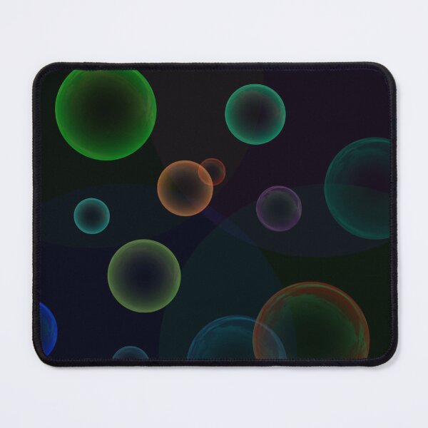 Item preview, colorful 3d bubbles dark version designed and sold by meuliasshop.