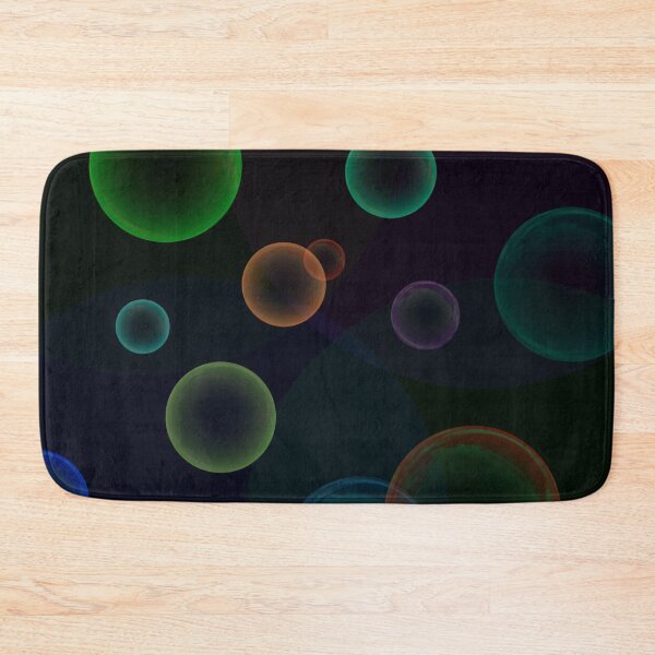 Item preview, colorful 3d bubbles dark version designed and sold by meuliasshop.