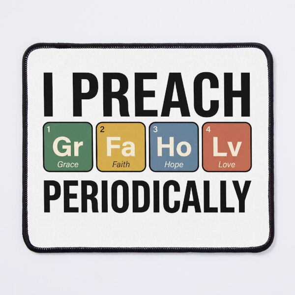 Item preview, Christian Nurse Periodic Table Grace Shirt designed and sold by Gente De Loca.