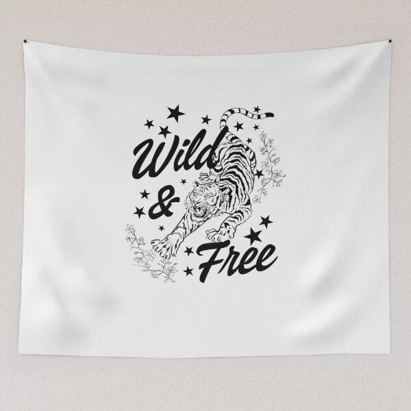 Item preview, Retro Wild and Free Tiger Celestial Graphic designed and sold by The secret storage room.