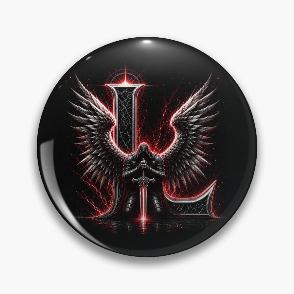 Item preview, Crimson Oath Sentinel Letter L designed and sold by BlissBlvdShop.