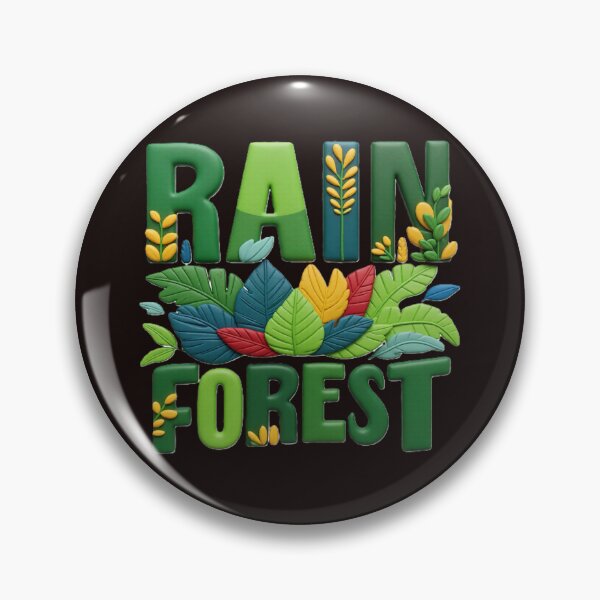 Item preview, rain forest botanical colorful typographic botanical design designed and sold by SmashingDeals.