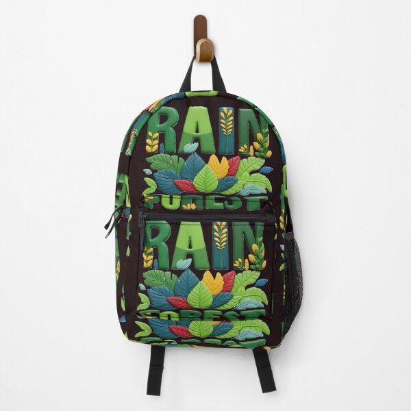 Item preview, rain forest botanical colorful typographic botanical design designed and sold by SmashingDeals.