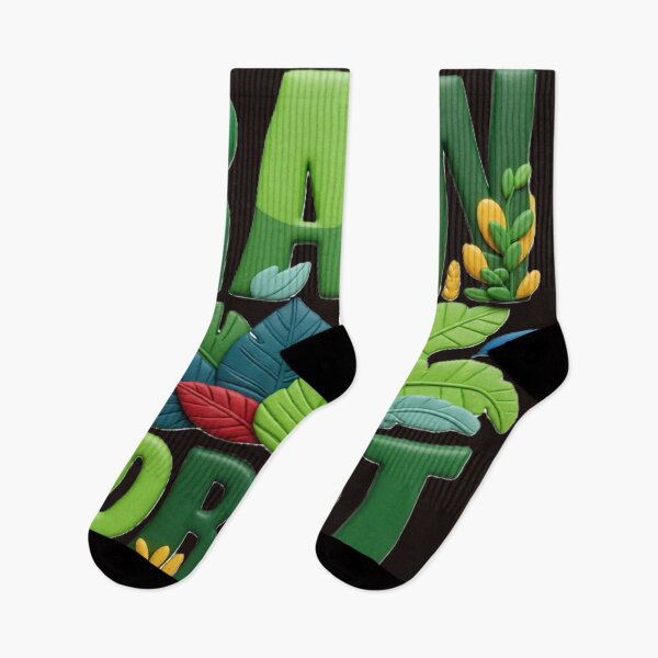 Item preview, rain forest botanical colorful typographic botanical design designed and sold by SmashingDeals.