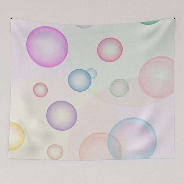 Item preview, colorful 3d bubbles pastel version designed and sold by meuliasshop.