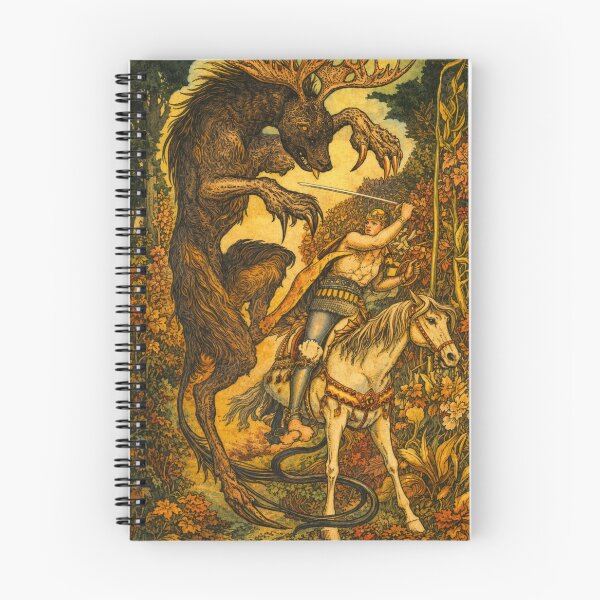 Item preview, Welwa Monster - Mythical Creature Vintage Fantasy Art Print for Fantasy Lovers designed and sold by RickE.