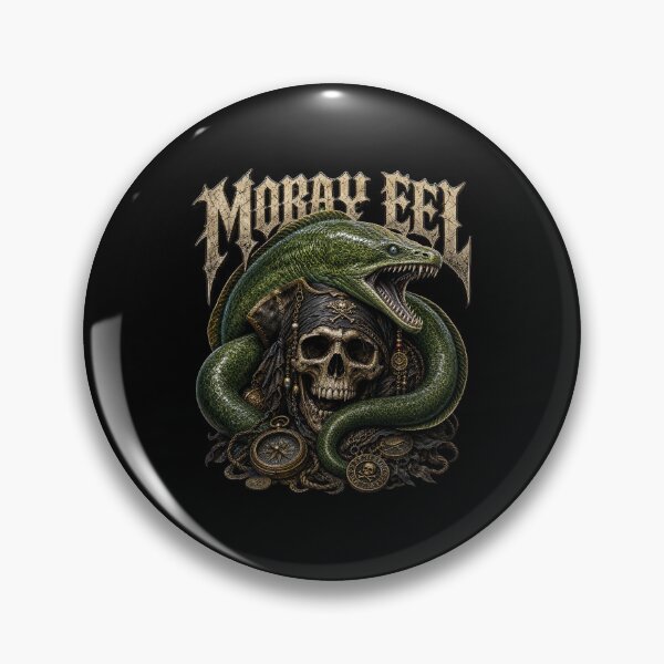 Item preview, Gothic Moray Eel Skull Tattoo Marine Design designed and sold by Uglyandcute.