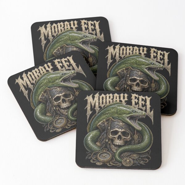 Item preview, Gothic Moray Eel Skull Tattoo Marine Design designed and sold by Uglyandcute.
