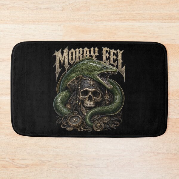 Item preview, Gothic Moray Eel Skull Tattoo Marine Design designed and sold by Uglyandcute.