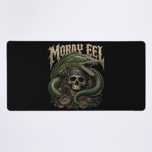 Item preview, Gothic Moray Eel Skull Tattoo Marine Design designed and sold by Uglyandcute.