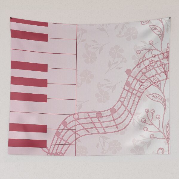 Item preview, red piano vintage style pattern designed and sold by meuliasshop.