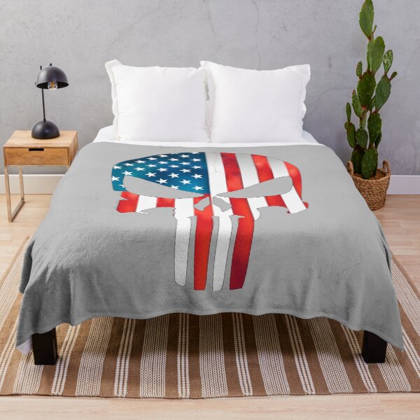 Item preview, American Punisher Flag - Patriot USA, Punisher Skull designed and sold by DGMaxShop.